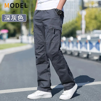 Men'S Cargo Pants Summer Spring Cotton Work Wear New in Large Size 6XL Casual Climbing Joggers Sweatpants Hombre Autumn Trousers