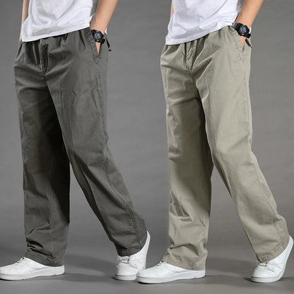 Men'S Cargo Pants Summer Spring Cotton Work Wear New in Large Size 6XL Casual Climbing Joggers Sweatpants Hombre Autumn Trousers